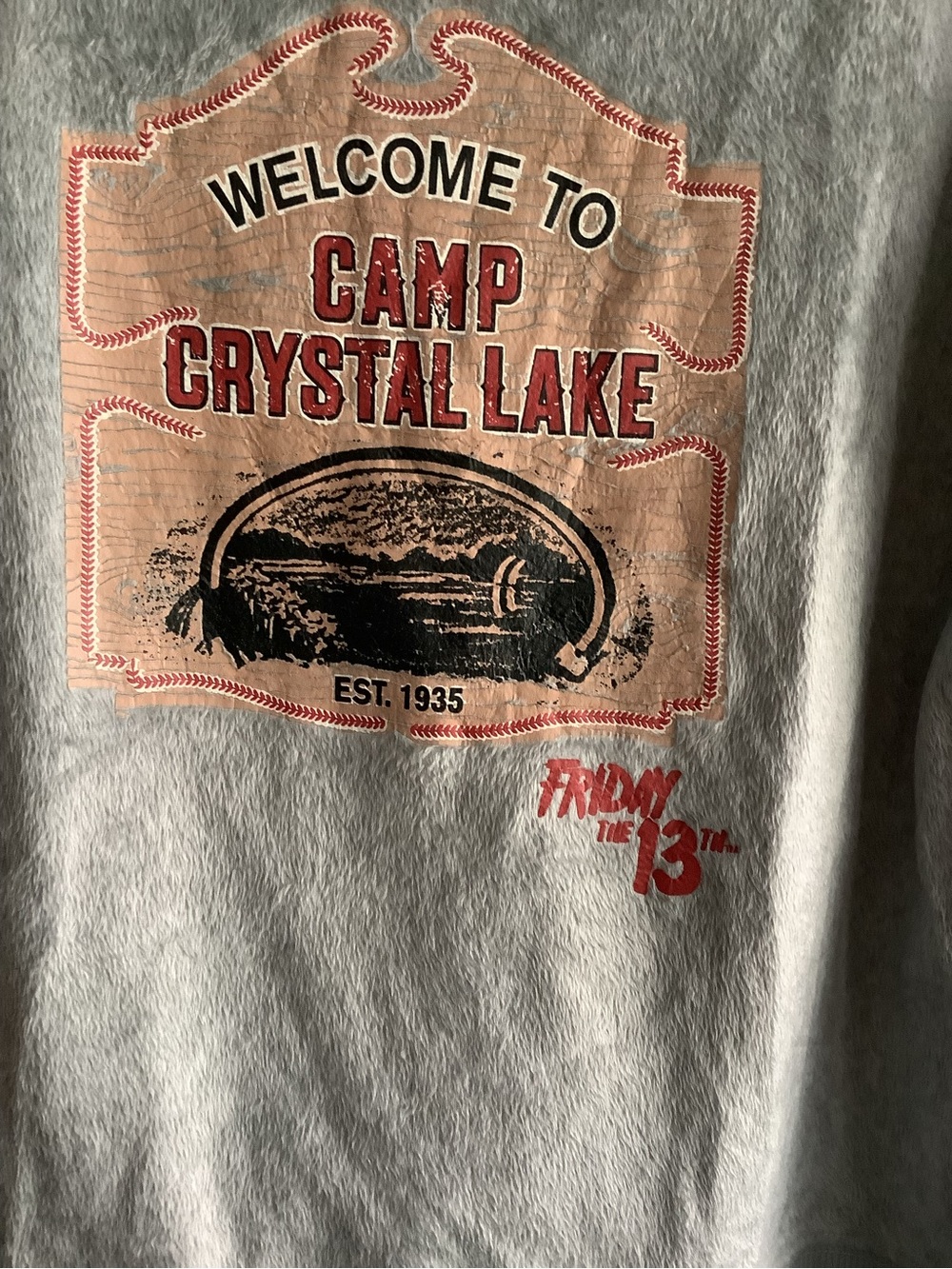 Friday the 13th Camp Crystal Lake Pajama/lounge Top - Picture 7 of 9